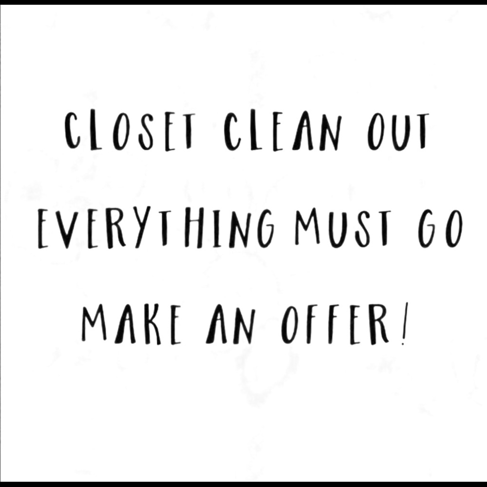 Closet Clean Out Much More To List